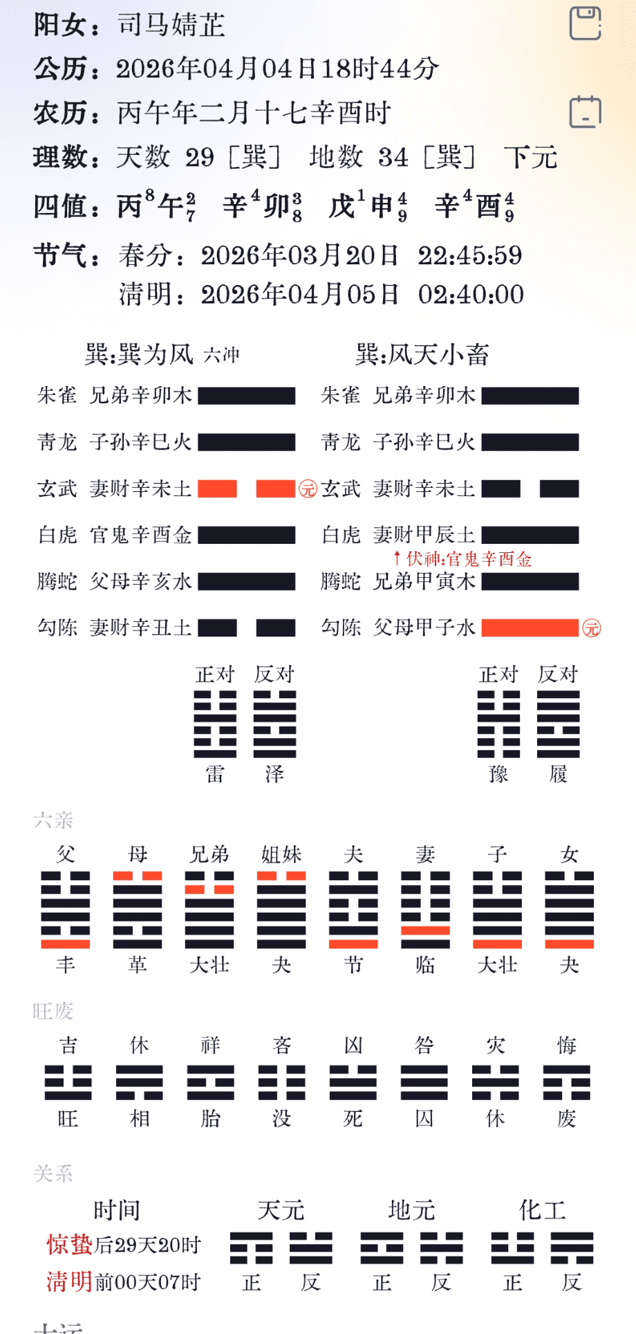 皇历界面示意长图